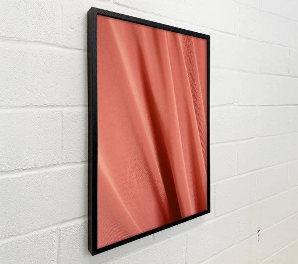 Coral Fabric Drapes