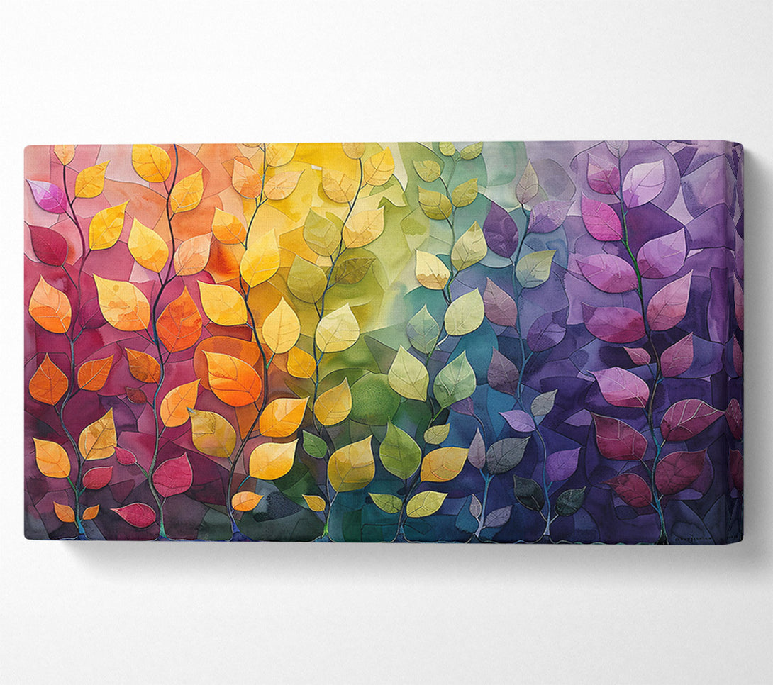  A Canvas Print of Golden Leaf Symphony Canvas Art