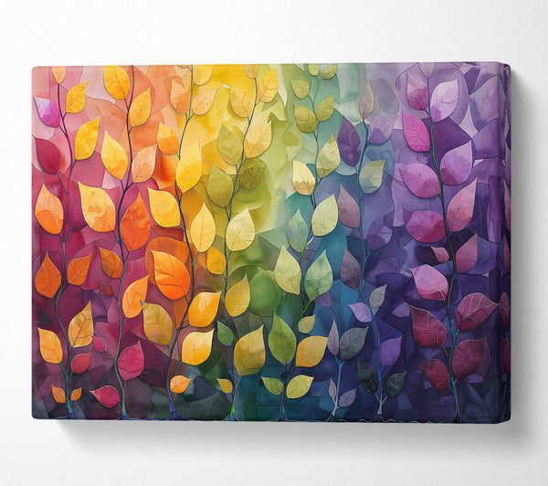  A Canvas Print of Golden Leaf Symphony Canvas Art