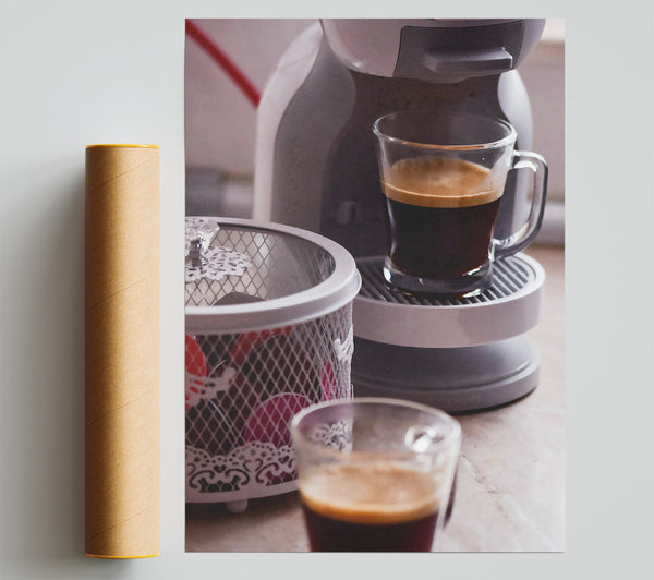 Brown Coffee Ritual Giclee Print