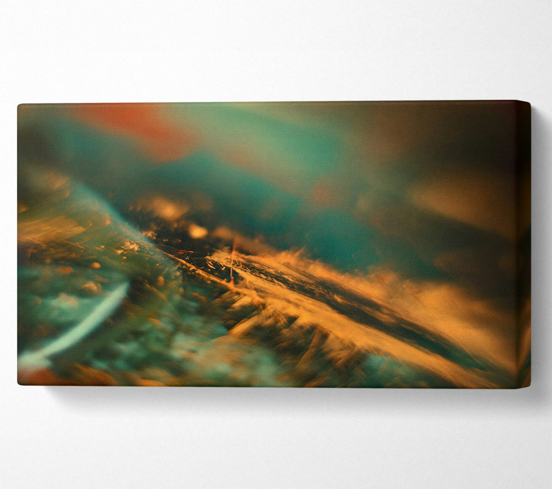  A Canvas Print of Orange And Teal Dreamscape Canvas Wall Art
