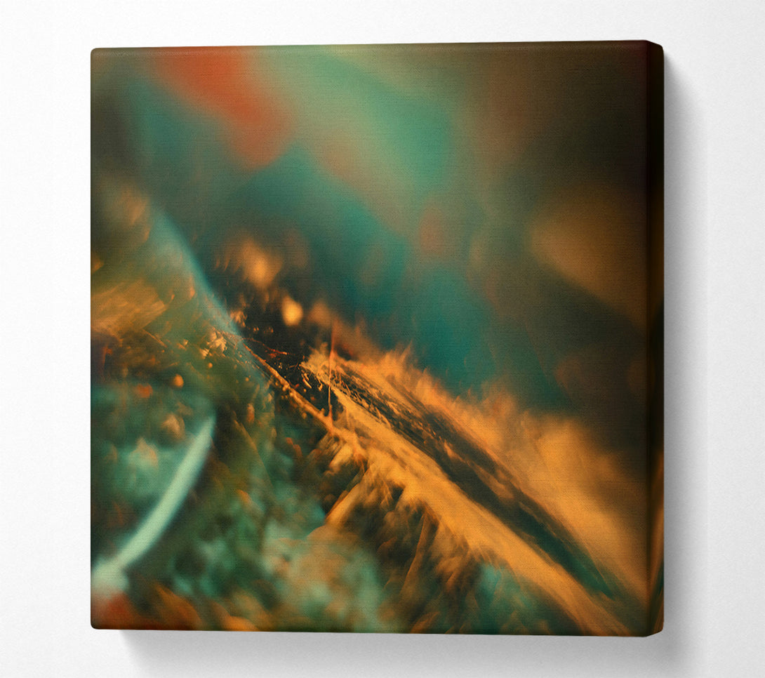  A Canvas Print of Orange And Teal Dreamscape Canvas Wall Art