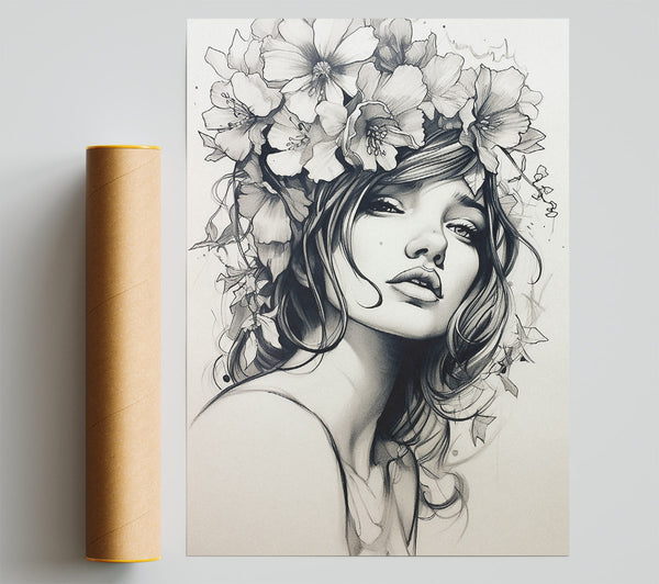 Young Lady Portrait Print