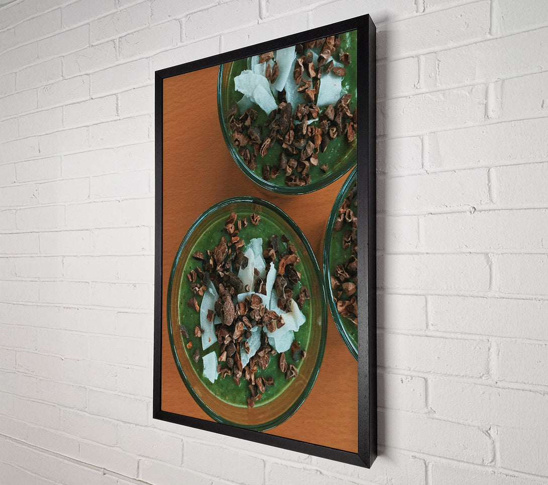  A Canvas Print of Green Cacao Delight Canvas Print