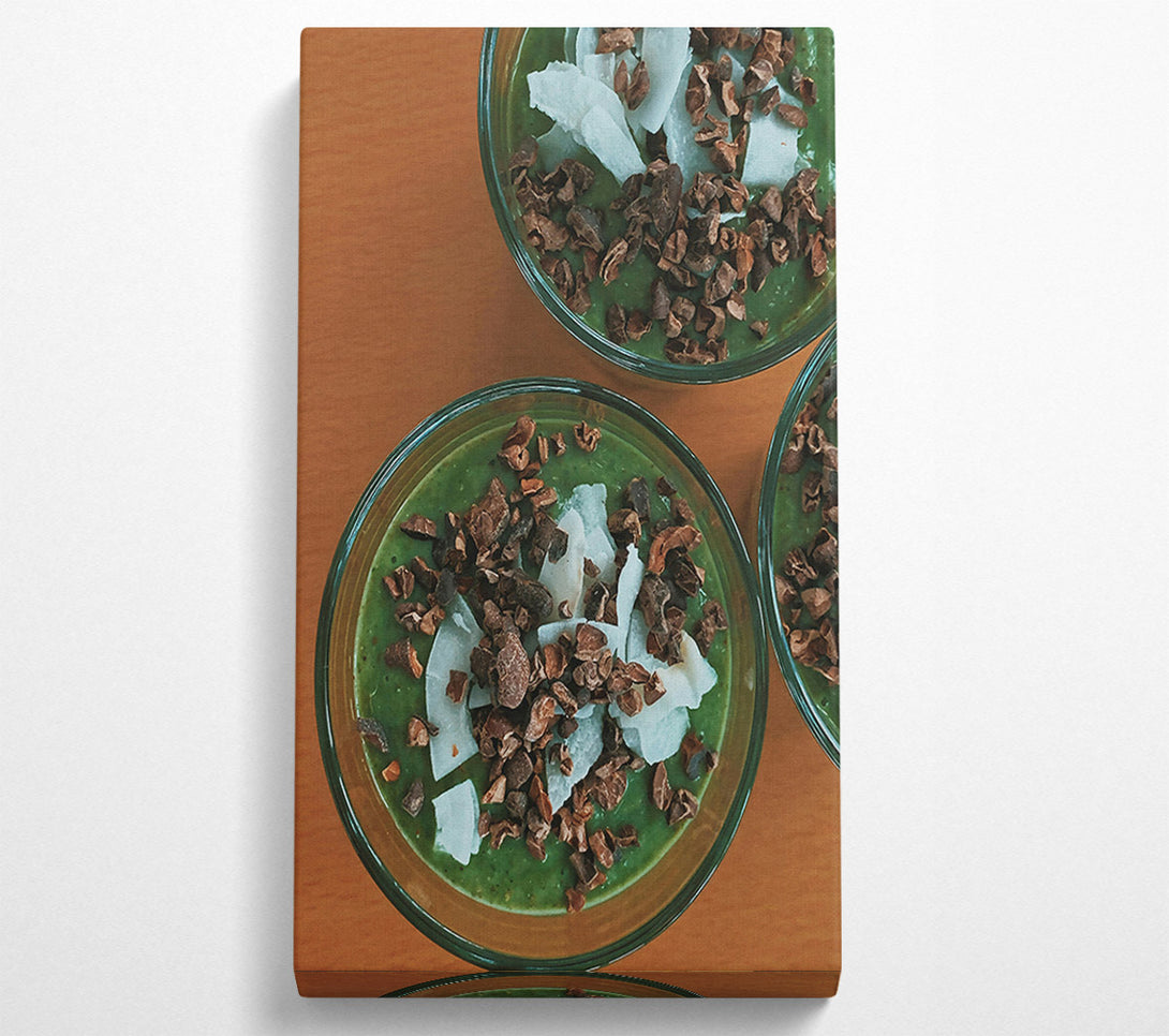  A Canvas Print of Green Cacao Delight Canvas Print