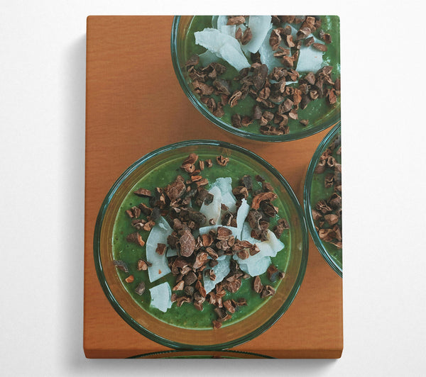  A Canvas Print of Green Cacao Delight Canvas Print