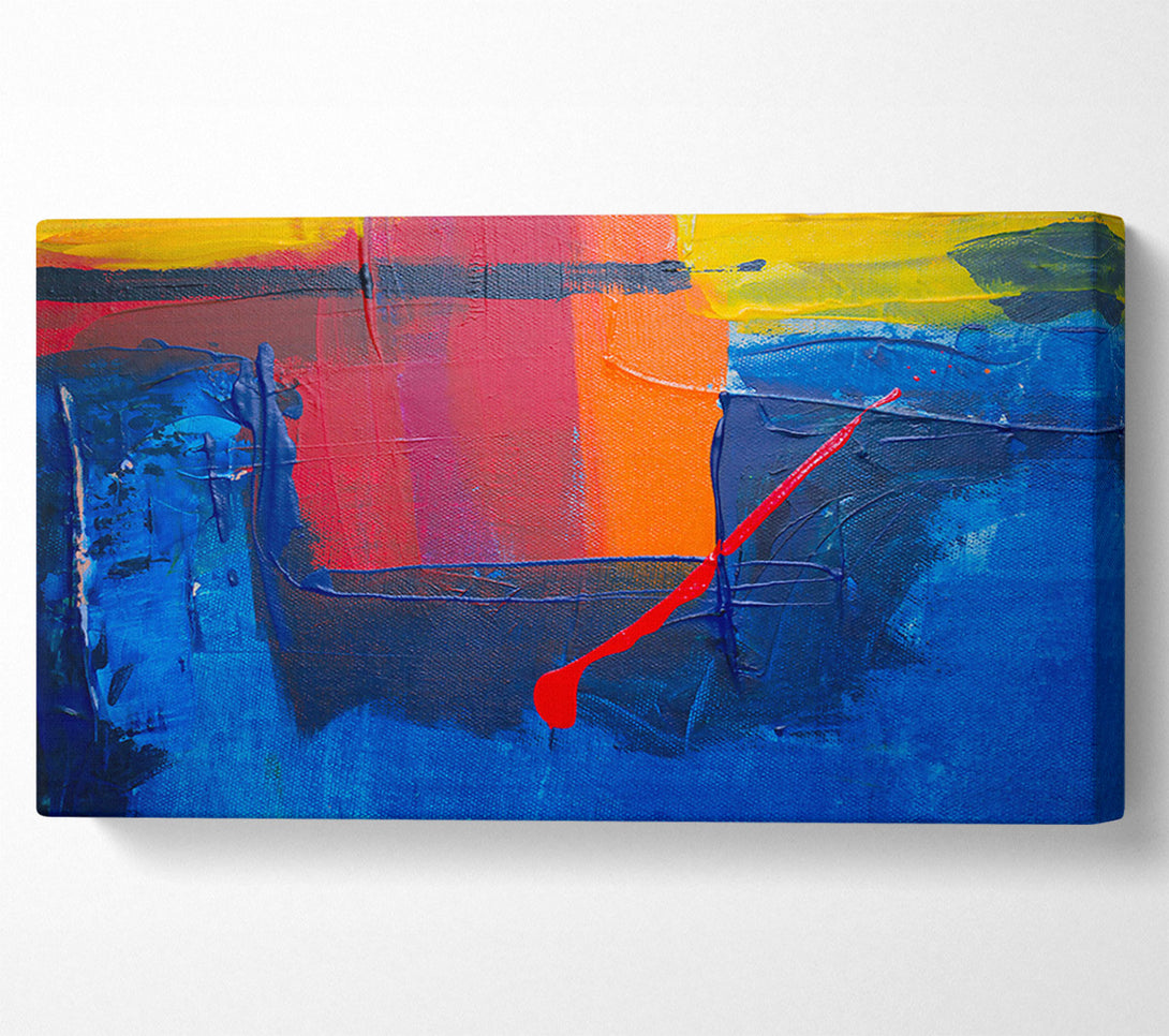 A Canvas Print of Blue Canvas Symphony Canvas Art