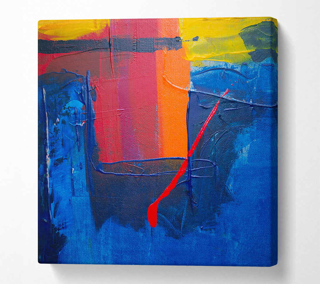  A Canvas Print of Blue Canvas Symphony Canvas Art