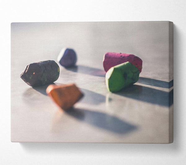  A Canvas Print of The Green Chalk Stick. Canvas Art