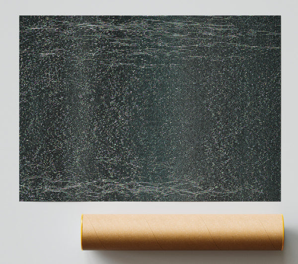 Black Static Noise Print