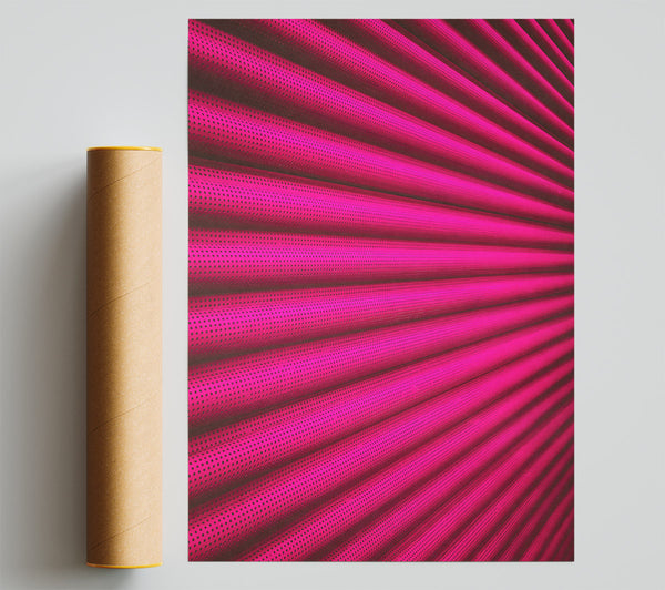 Fuchsia Perforated Lines Giclee Print