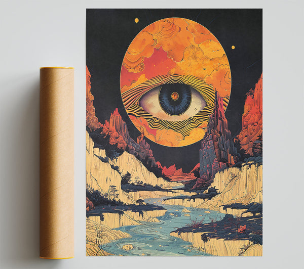 Orange Eye Of The World Giclee Print