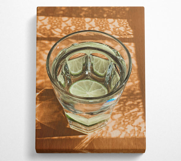  A Canvas Print of Golden Lime Refreshment Canvas Art