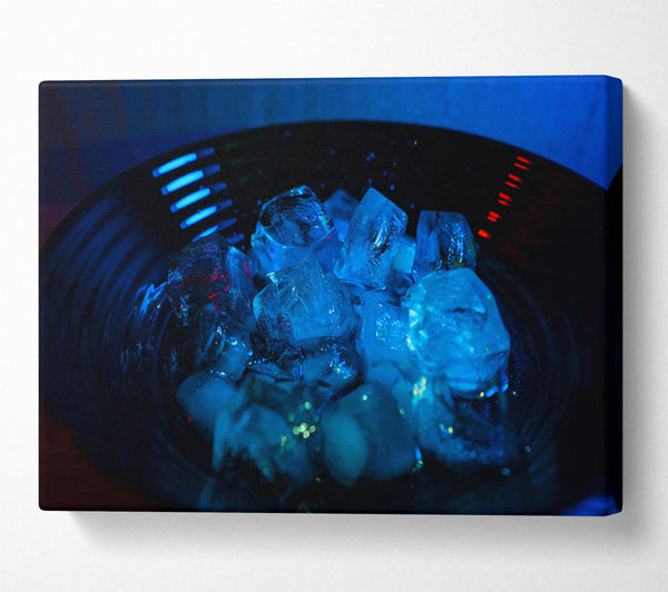  A Canvas Print of Blue Ice Reflections Canvas Art