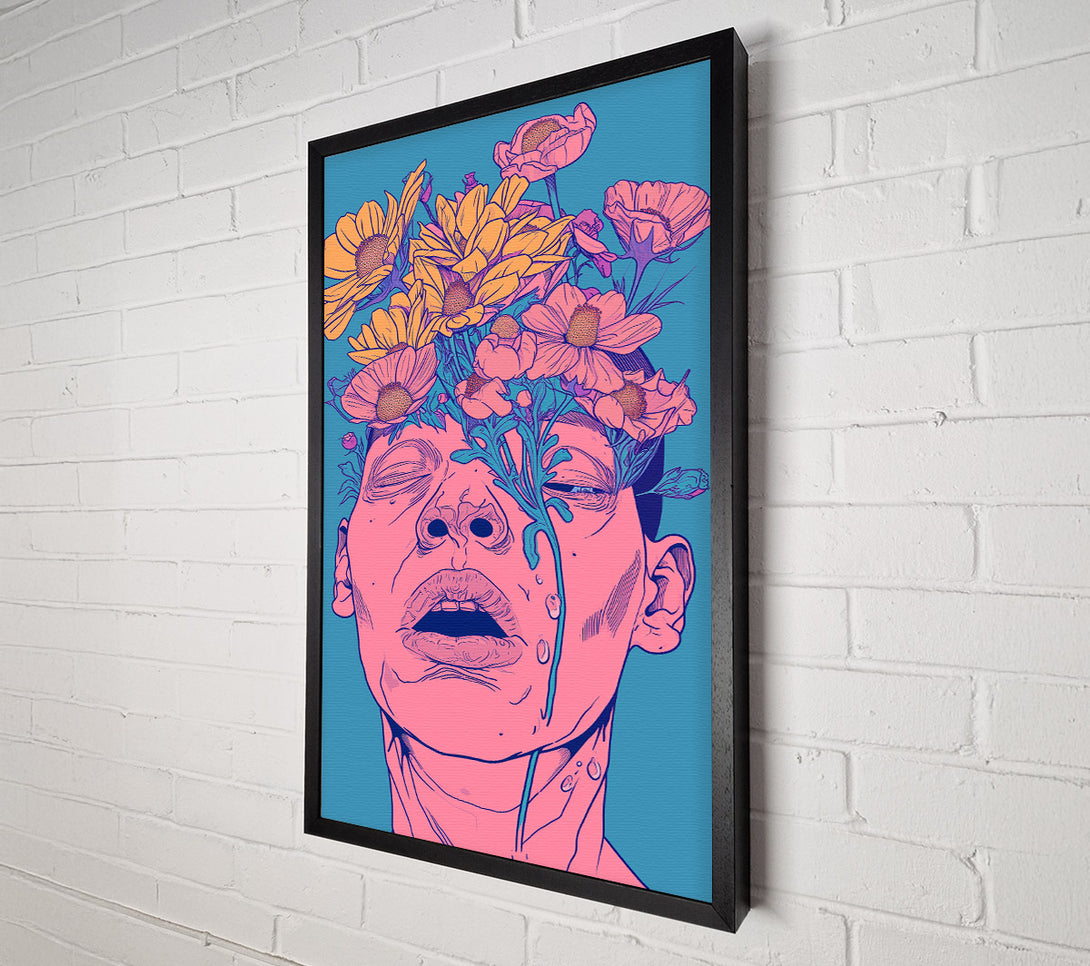  A Canvas Print of Zombie Flowers Canvas Wall Art