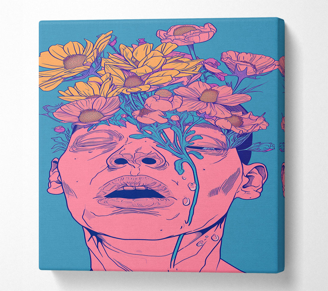  A Canvas Print of Zombie Flowers Canvas Wall Art