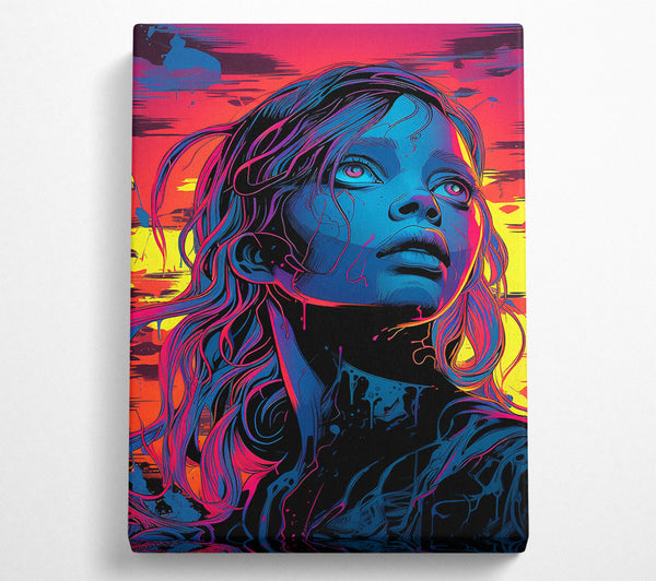  A Canvas Print of Zombie Girl Canvas Print