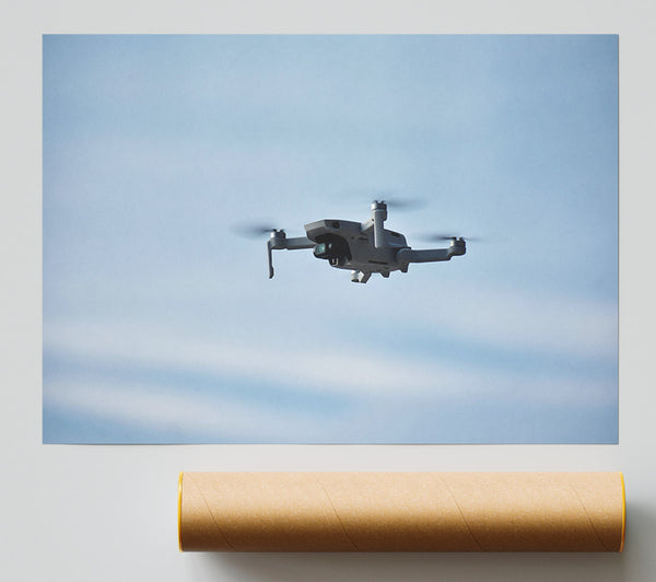 Blue Sky Drone Giclee Print