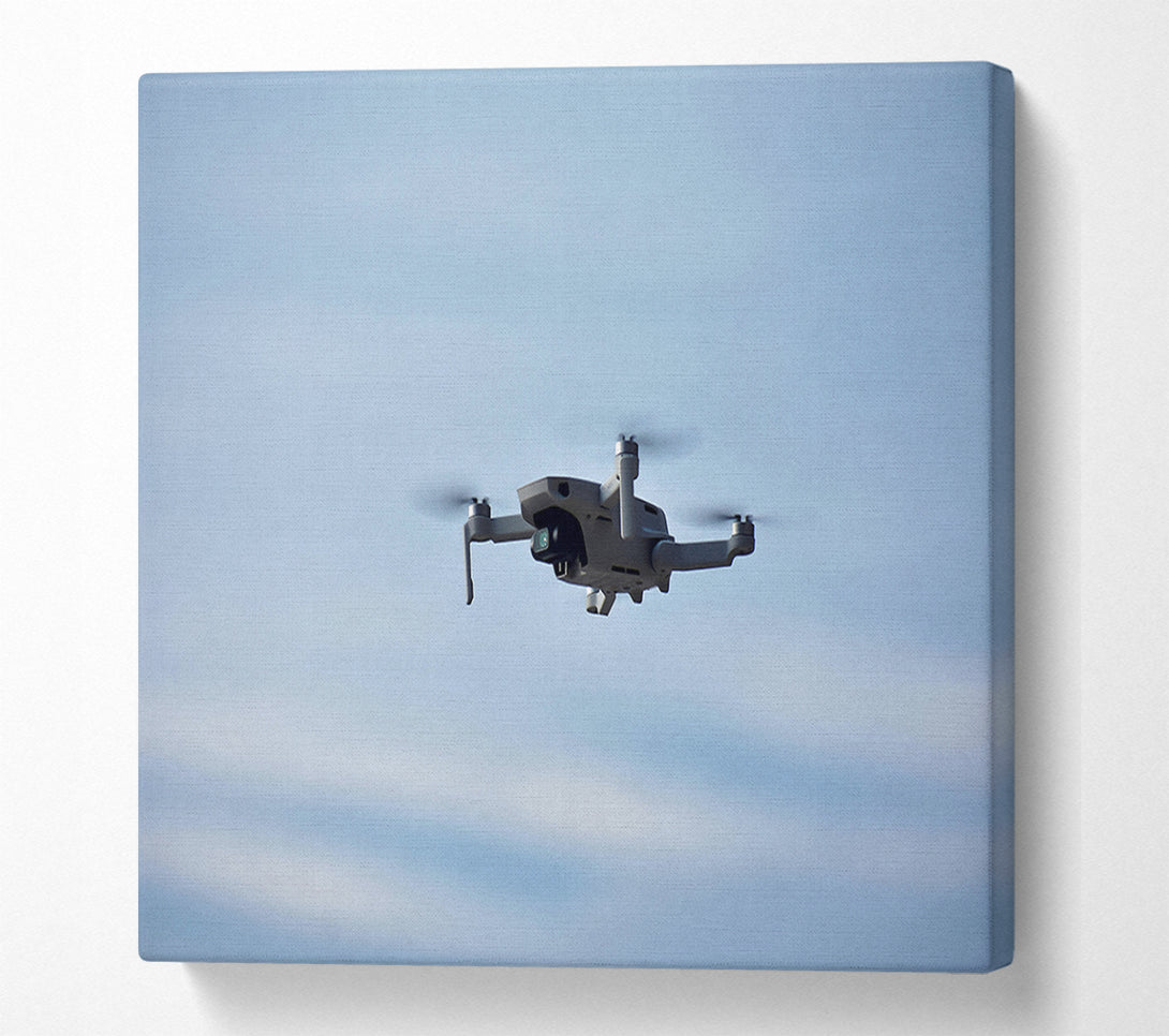  A Canvas Print of Blue Sky Drone Canvas Print