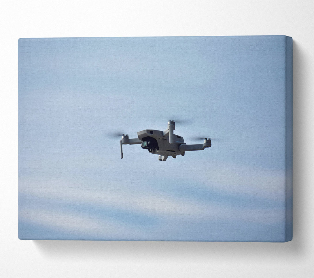  A Canvas Print of Blue Sky Drone Canvas Print