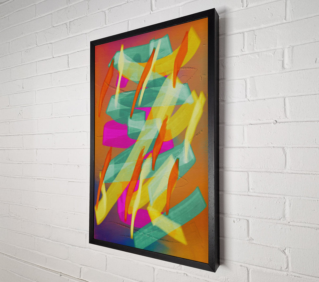  A Canvas Print of Mint Green Abstractions Canvas Art