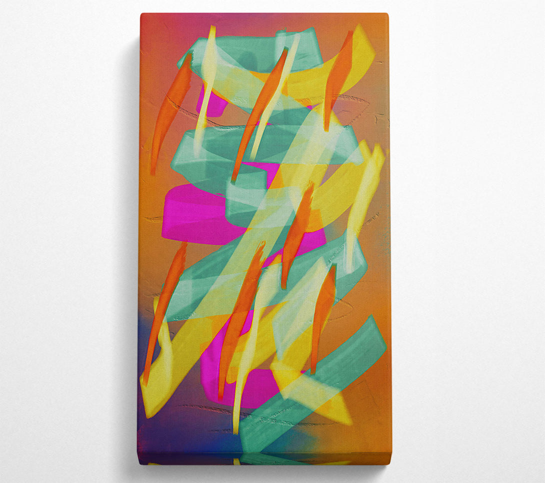  A Canvas Print of Mint Green Abstractions Canvas Art