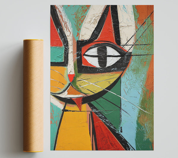 The Abstract Cat Giclee Print