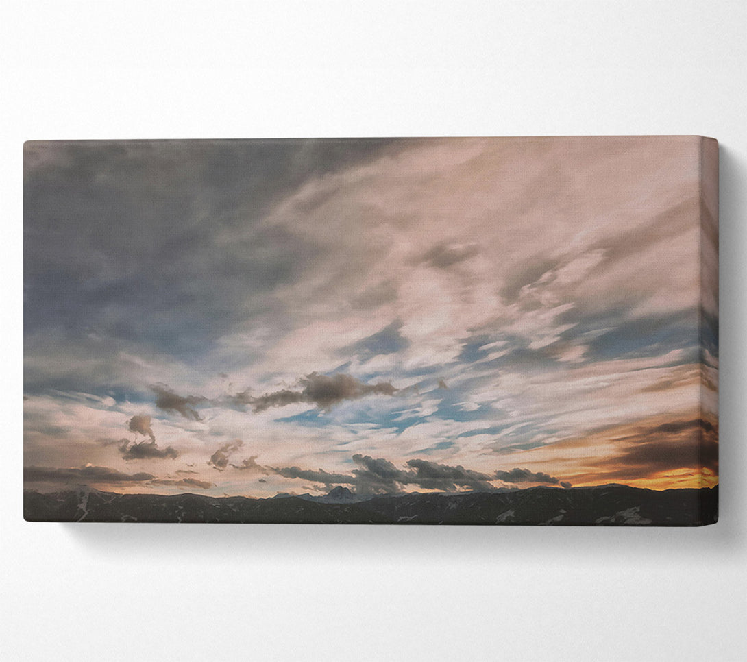  A Canvas Print of Golden Sky Symphony Canvas Print
