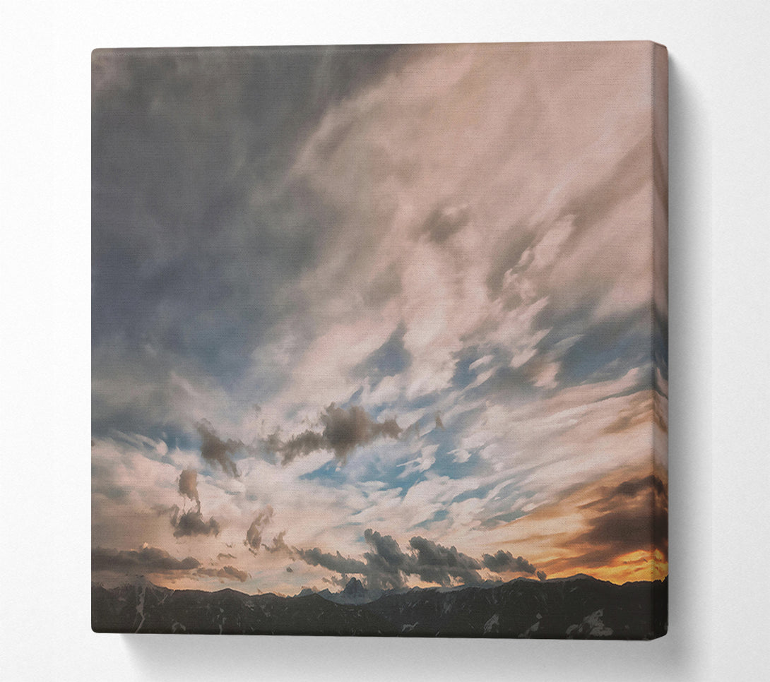  A Canvas Print of Golden Sky Symphony Canvas Print