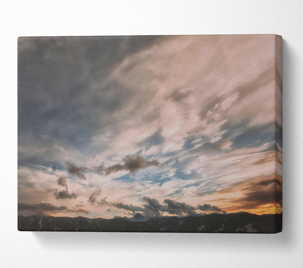  A Canvas Print of Golden Sky Symphony Canvas Print