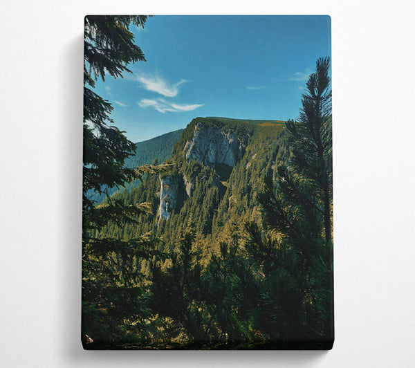  A Canvas Print of Azure Mountain Peak Canvas Wall Art