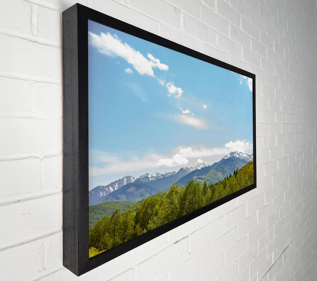  A Canvas Print of Azure Mountain Majesty Canvas Wall Art