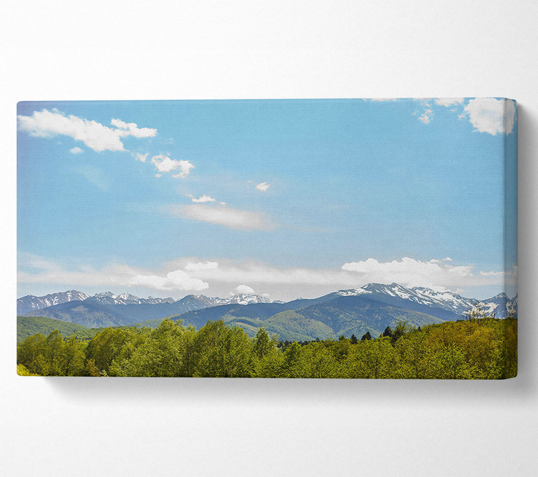  A Canvas Print of Azure Mountain Majesty Canvas Wall Art