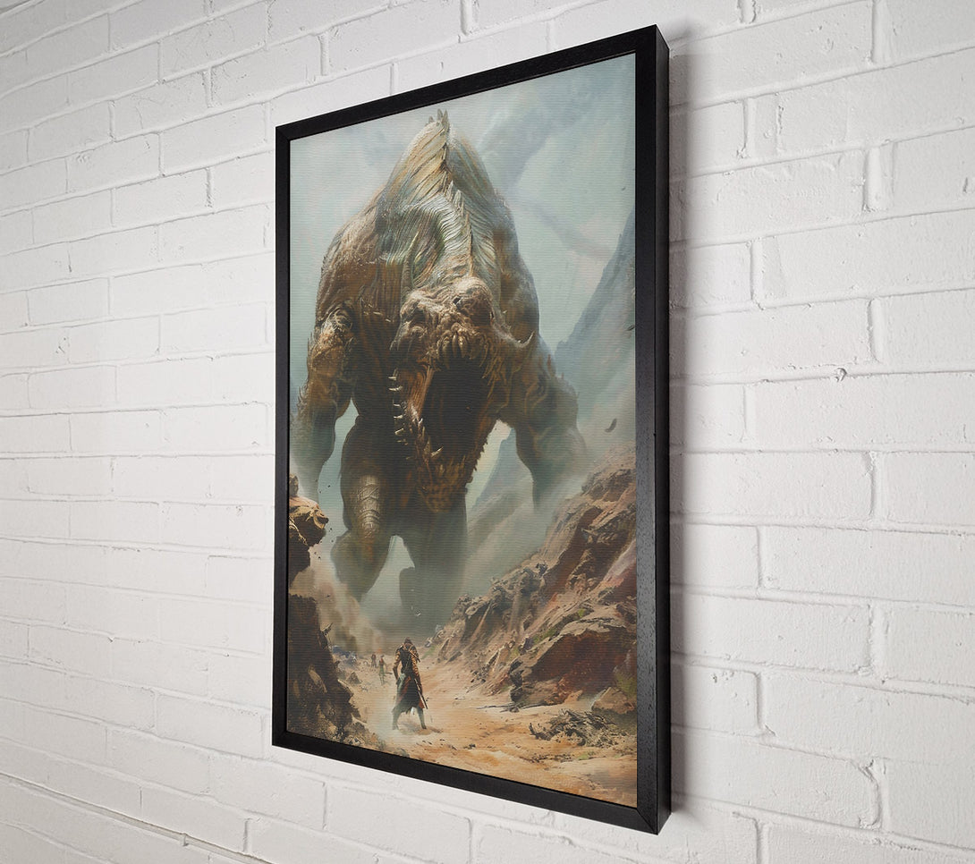  A Canvas Print of Sandstone Colossus Rises Canvas Print