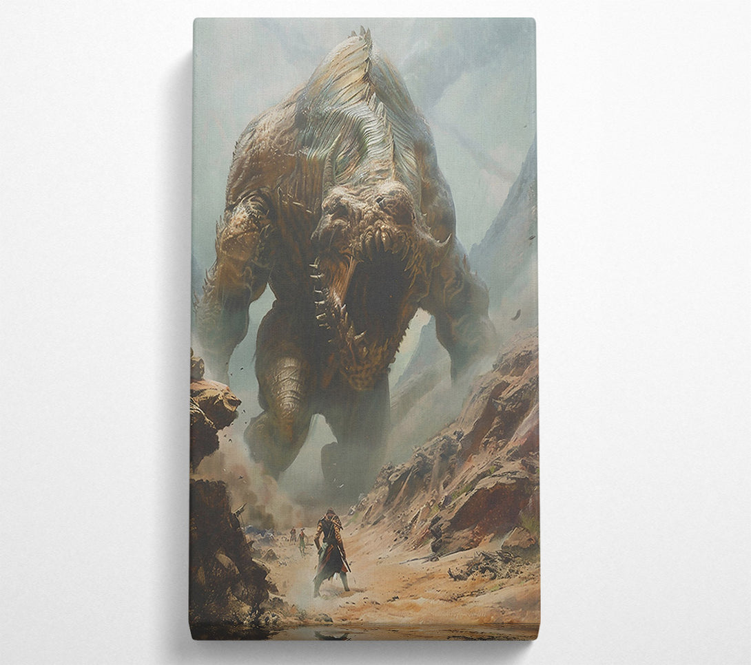  A Canvas Print of Sandstone Colossus Rises Canvas Print