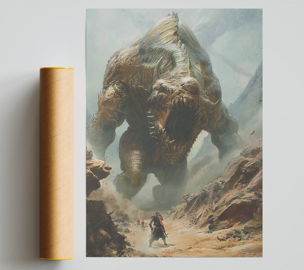 Sandstone Colossus Rises Print