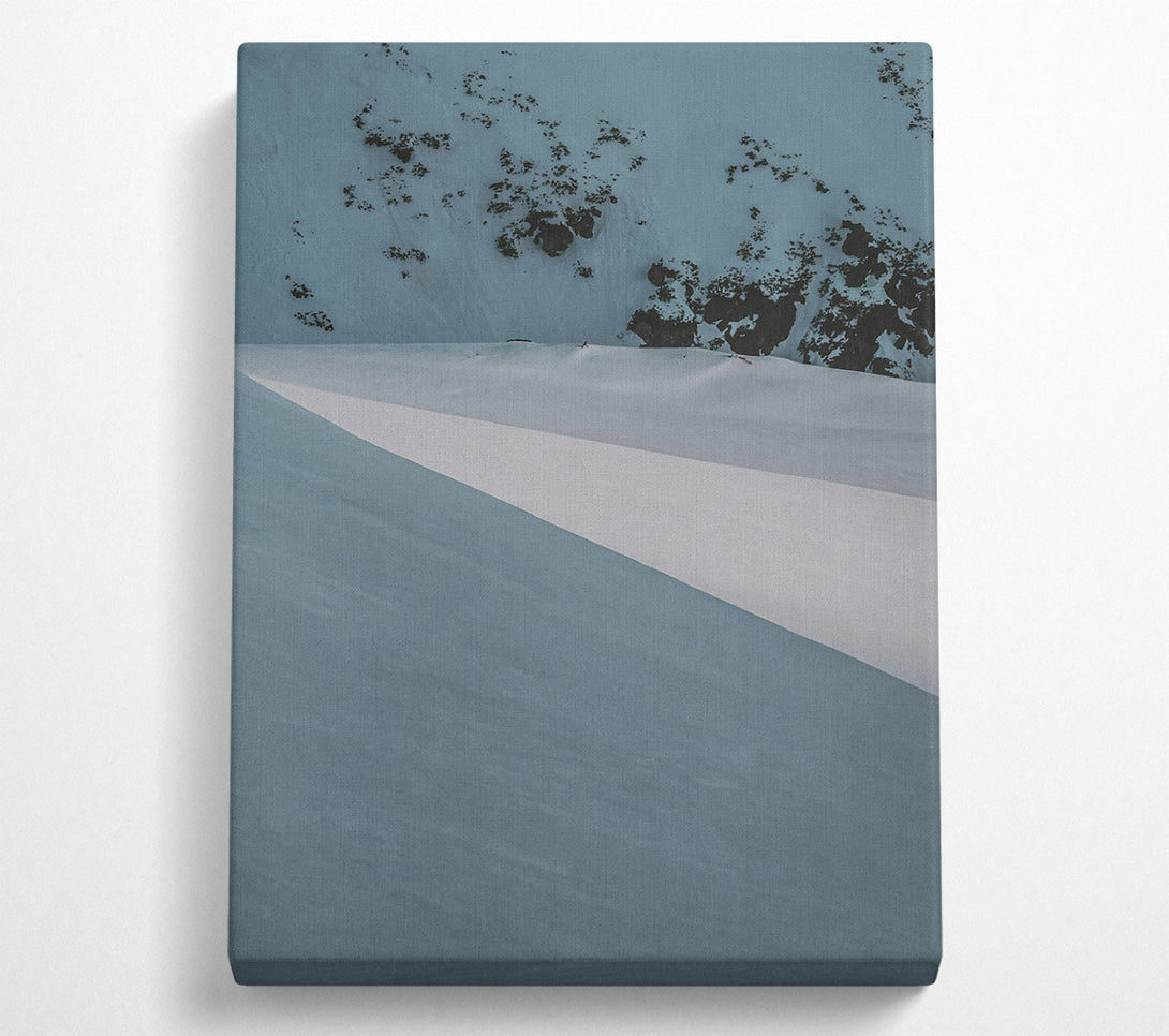  A Canvas Print of Pale Blue Solitude Canvas Print