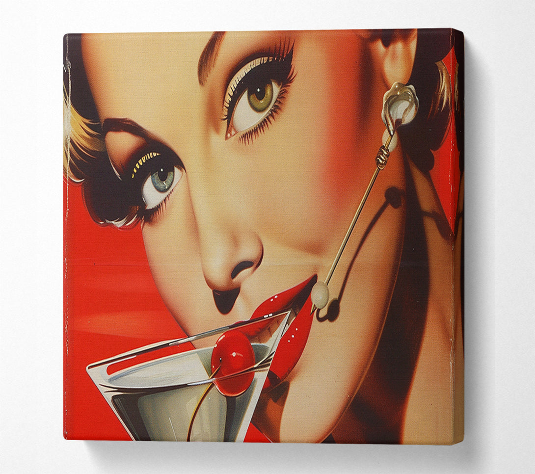  A Canvas Print of 1950S Happy Hour Cocktail Canvas Print