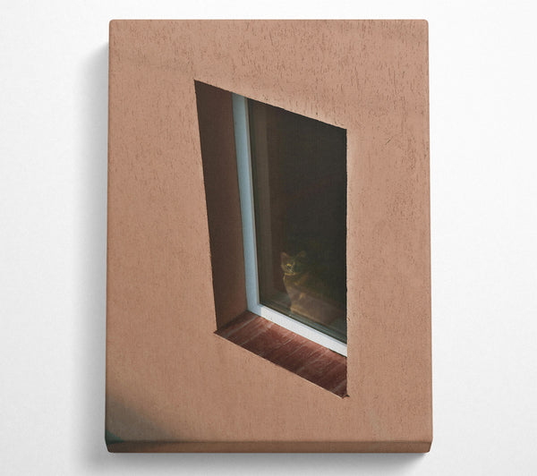  A Canvas Print of Golden Eye In Tan Canvas Art