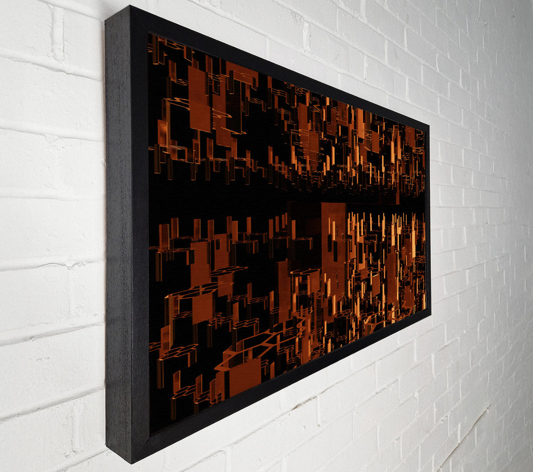  A Canvas Print of Copper Cityscape Dream Canvas Print