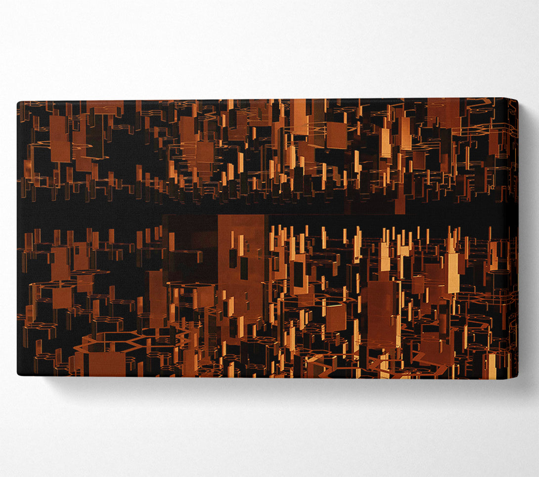  A Canvas Print of Copper Cityscape Dream Canvas Print