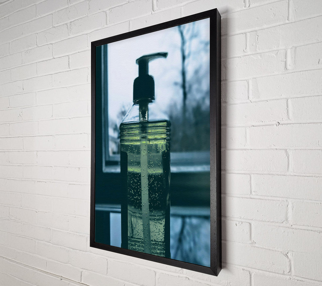  A Canvas Print of Green Window View Canvas Wall Art