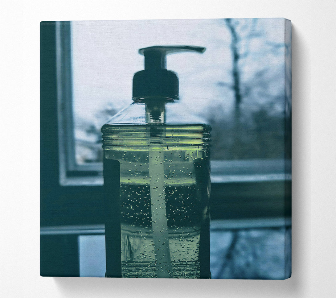  A Canvas Print of Green Window View Canvas Wall Art