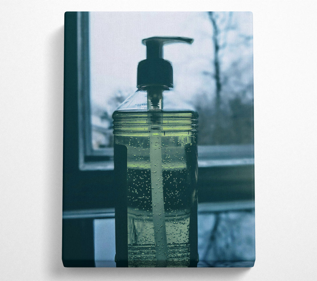  A Canvas Print of Green Window View Canvas Wall Art