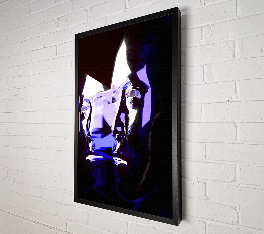  A Canvas Print of Indigo Reflection Canvas Art