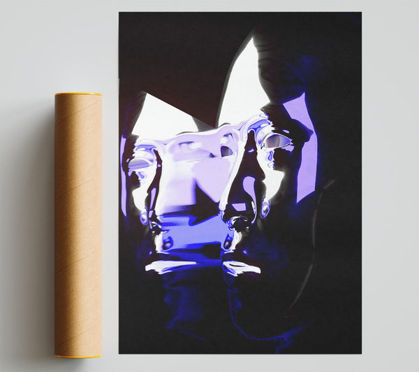 Indigo Reflection Poster