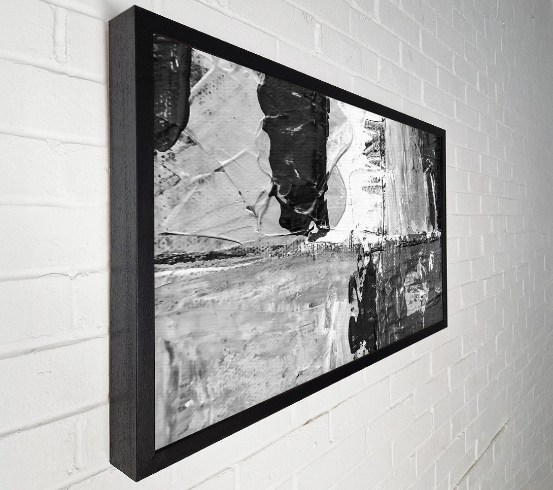  A Canvas Print of Black And White Abstract Canvas Wall Art