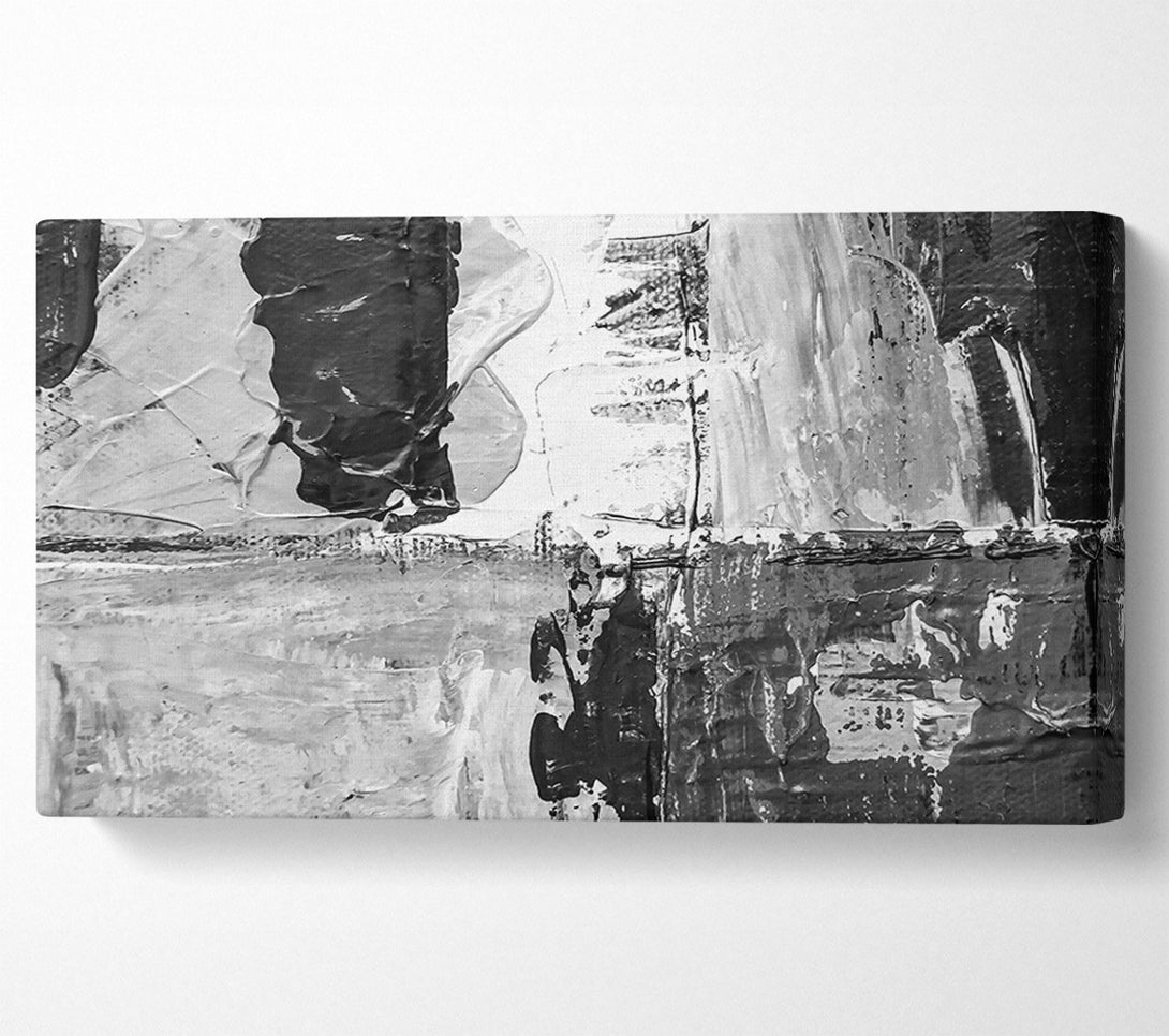  A Canvas Print of Black And White Abstract Canvas Wall Art