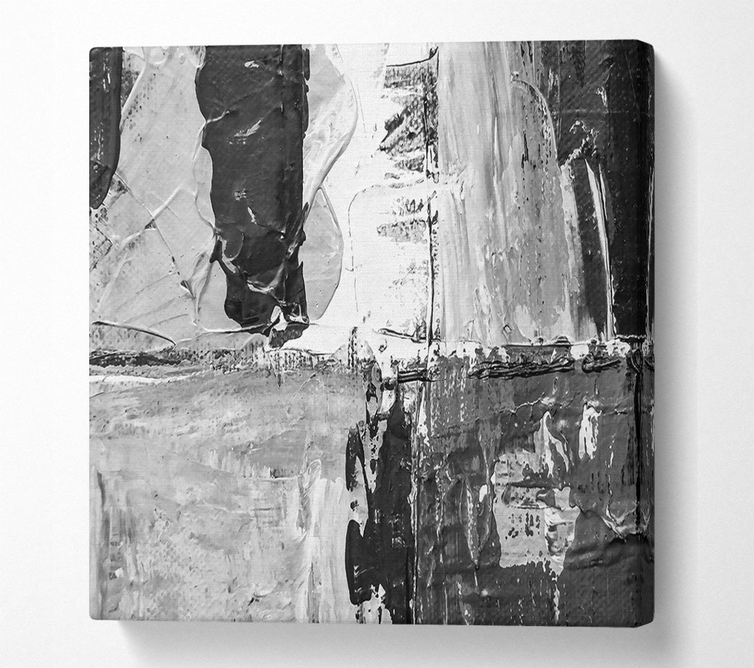  A Canvas Print of Black And White Abstract Canvas Wall Art