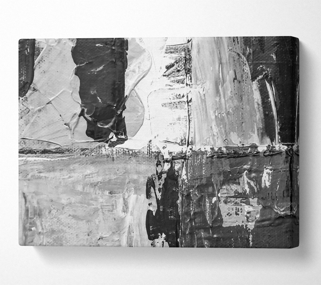  A Canvas Print of Black And White Abstract Canvas Wall Art